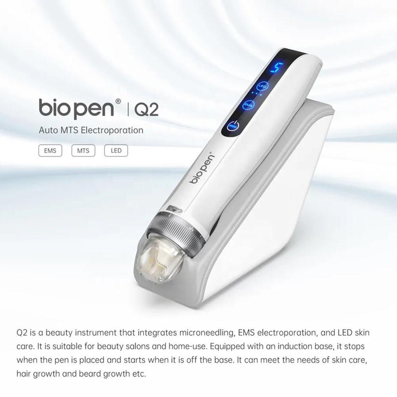 Bio Pen Q2 EMS LED Micro Current Pen - Attily - Bio pen - dr pen - mesotherapy - microneedling