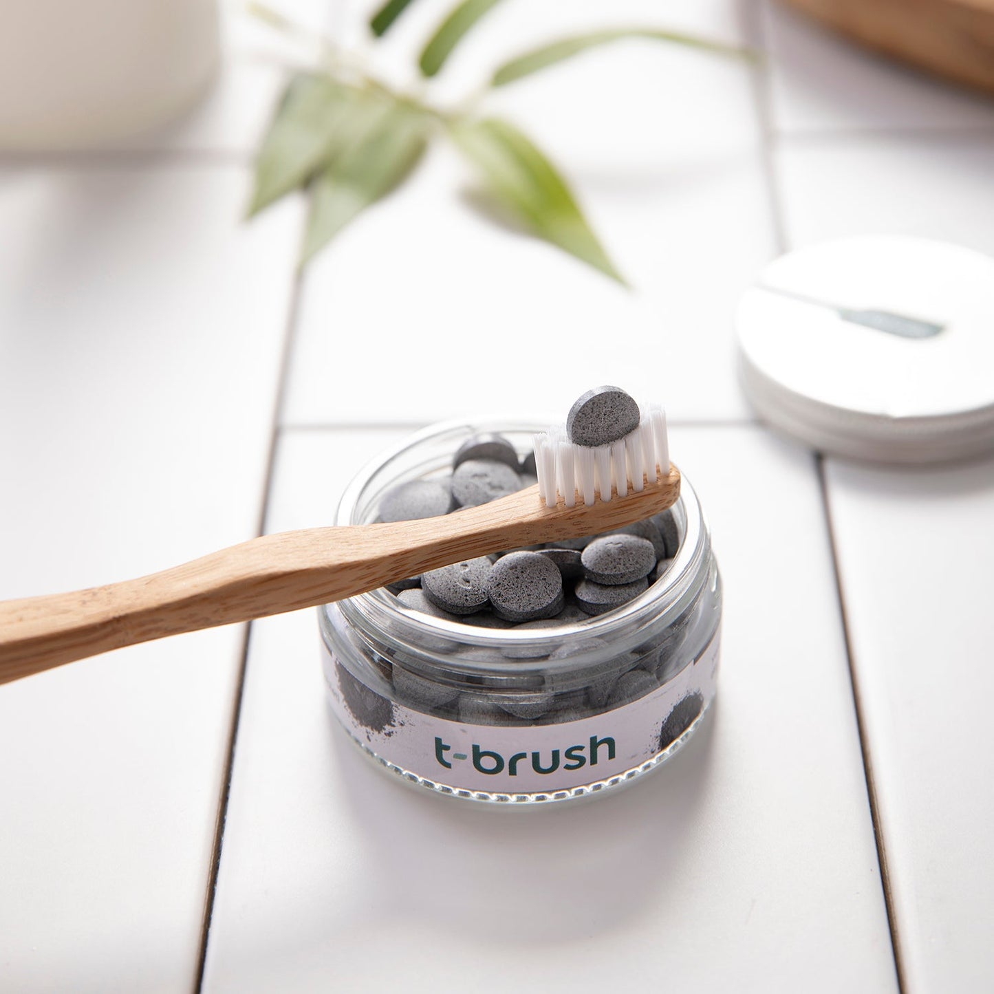 T-Brush Activated Charcoal Toothpaste Tablet - Fluoride - Attily - #boycott #فلسطين #palestine