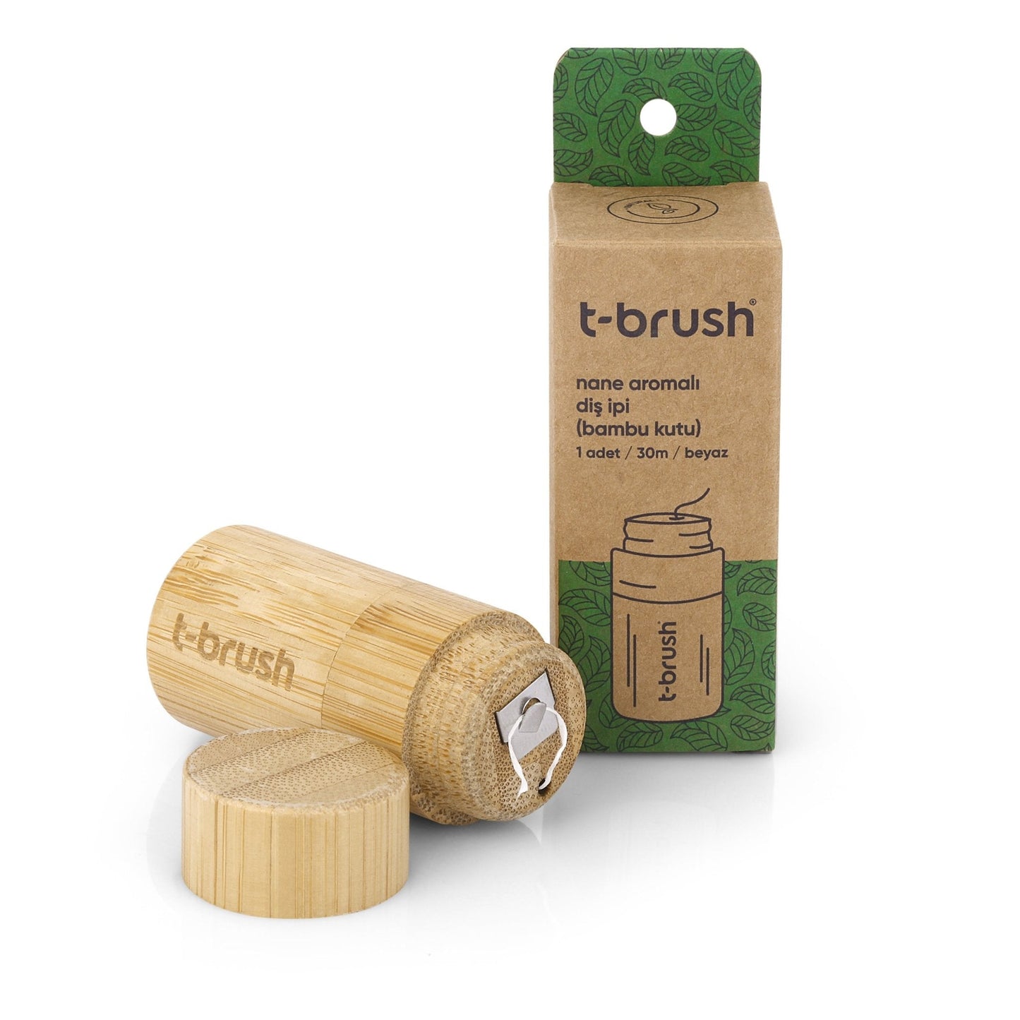 T-Brush Mint Bamboo Box Dental Floss - Attily - #boycott #فلسطين #palestine