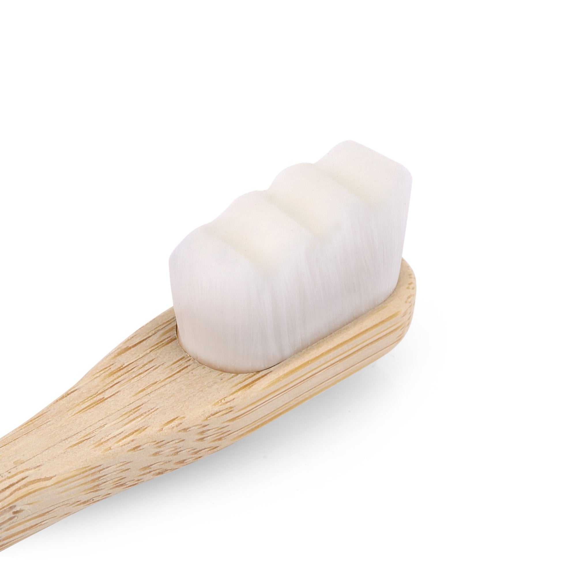 T-Brush Nano Bamboo Toothbrush - White Color - Attily - #boycott #فلسطين #palestine