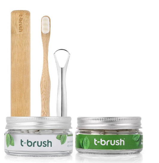 T-BRUSH - Premium Mint Refreshing Oral Care Set (Nano Brush) - Attily - #boycott #فلسطين #palestine