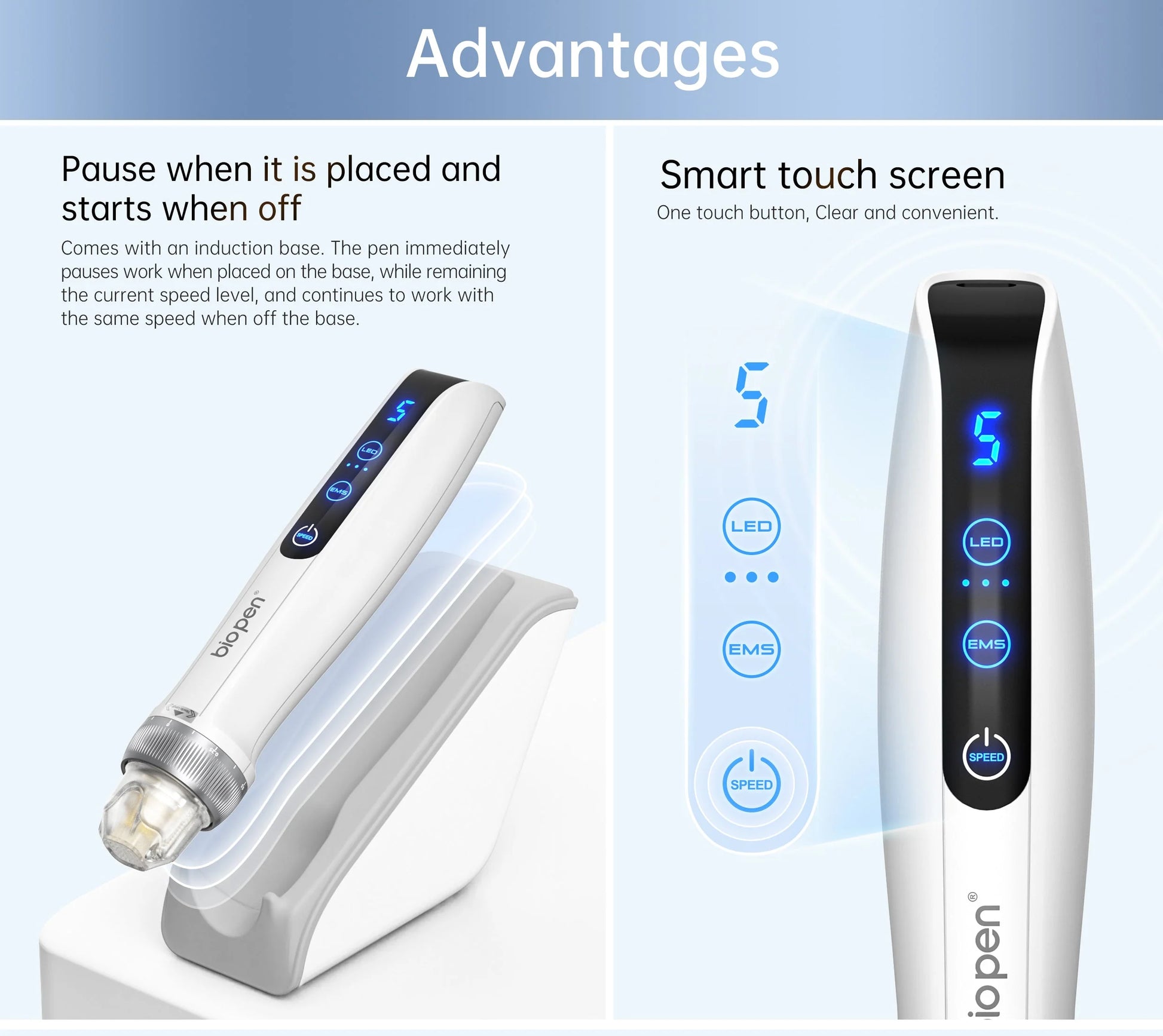 Bio Pen Q2 EMS LED Micro Current Pen - Attily - Bio pen - dr pen - mesotherapy - microneedling 