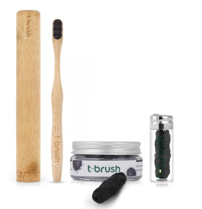 T-BRUSH - Premium Active Charcoal Oral Care Set (Nano Brush)