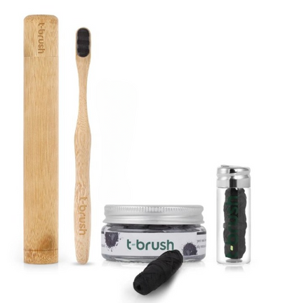 T-BRUSH - Premium Active Charcoal Oral Care Set (Nano Brush)